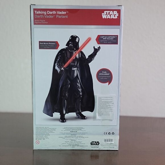 Star Wars Darth Vader Talking Action Figure Light and Sound Doll Disney Store - Picture 5 of 7